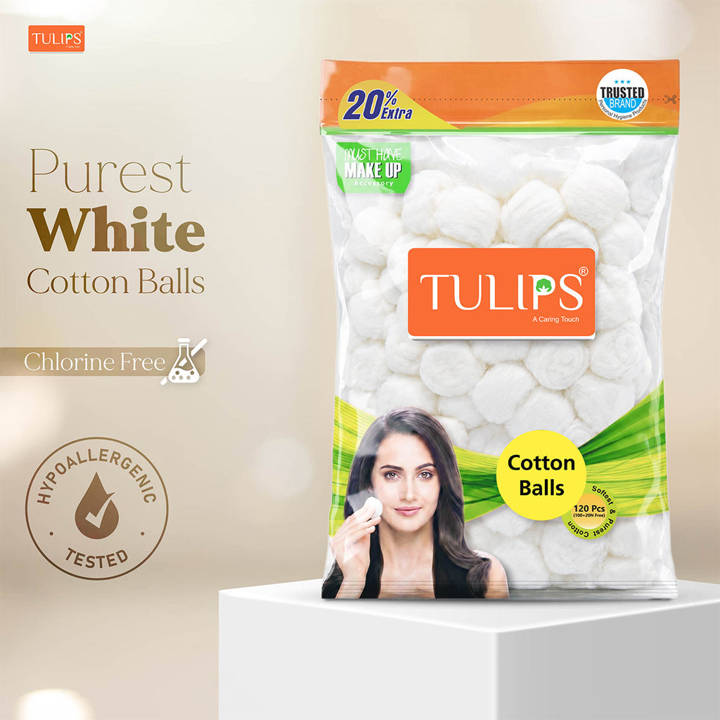 Cotton Balls - White, 120’s - Hypoallergenic