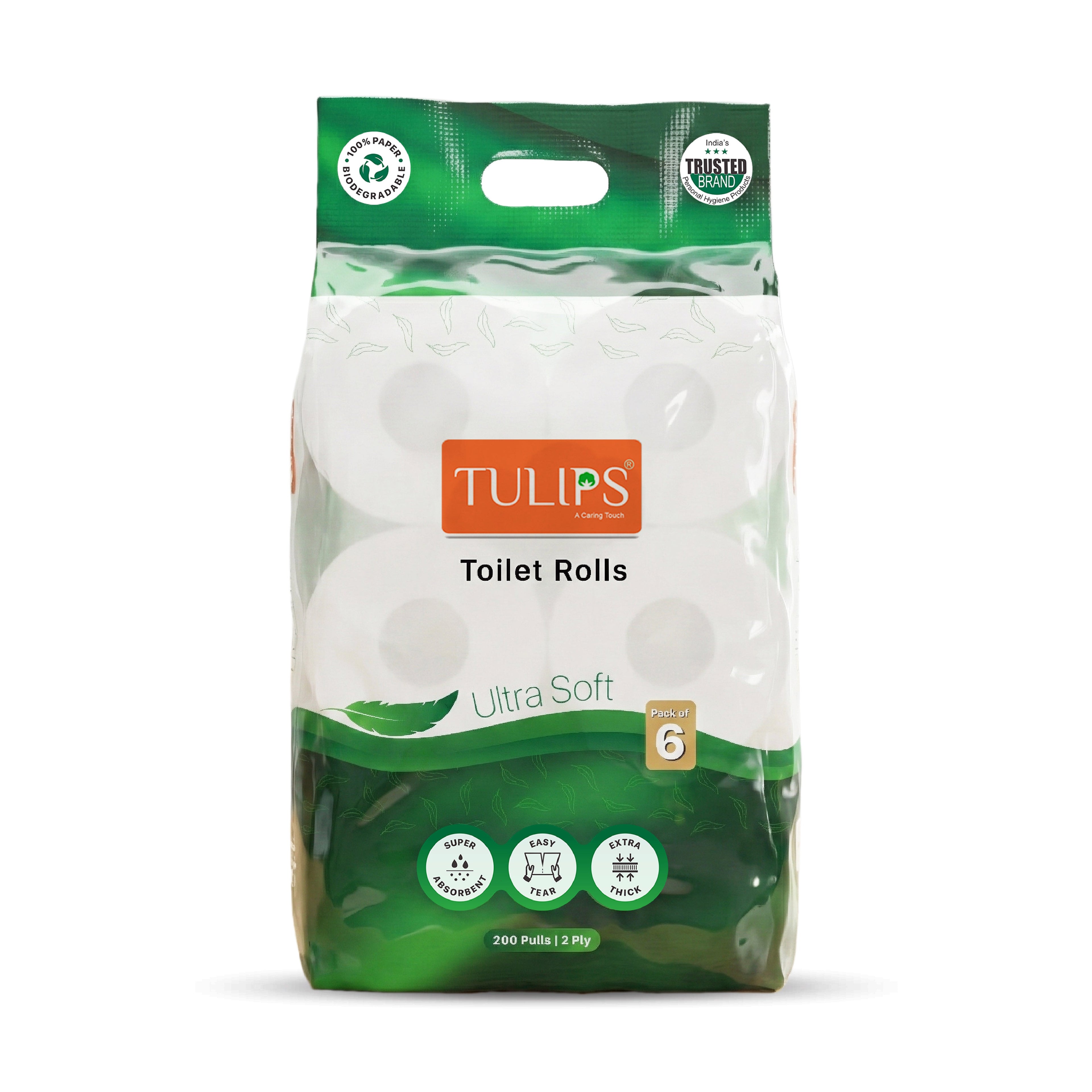 Toilet Rolls (200 Pulls I 2 ply | 6 Rolls )