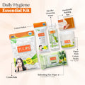 Tulips Daily Hygiene Essentials Kit – 6-in-1 Combo | Cotton Pads, Micellar Water, Cotton Swabs, Wet Wipes, Cotton Balls & Chandan Kesar Soap