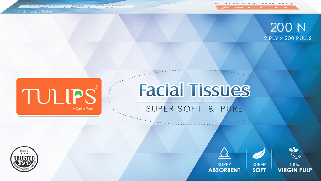 Facial Tissue Paper (2 Ply, 200 Pulls) (Color Variant)