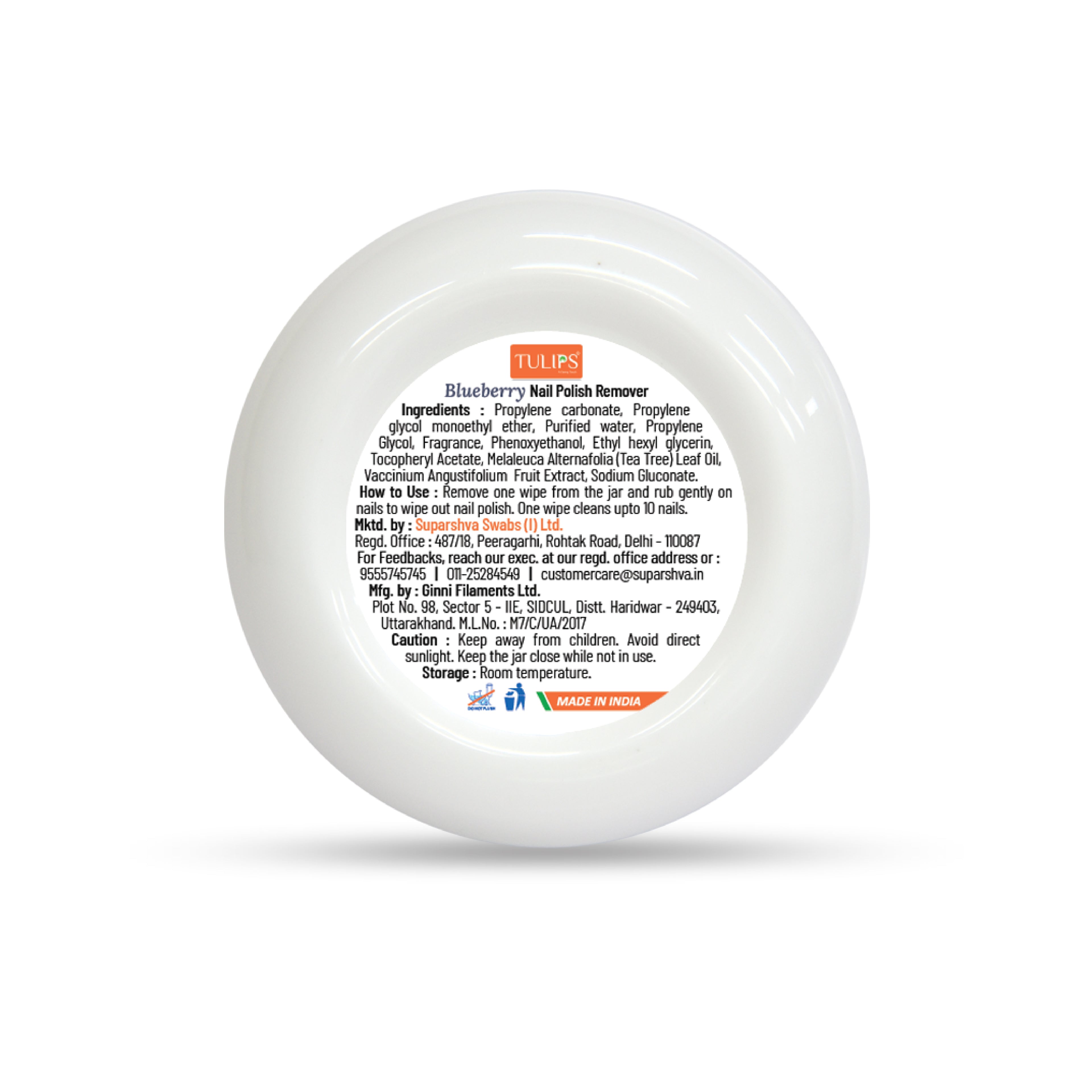 Nail Polish Remover 30 Wipes – Blueberry