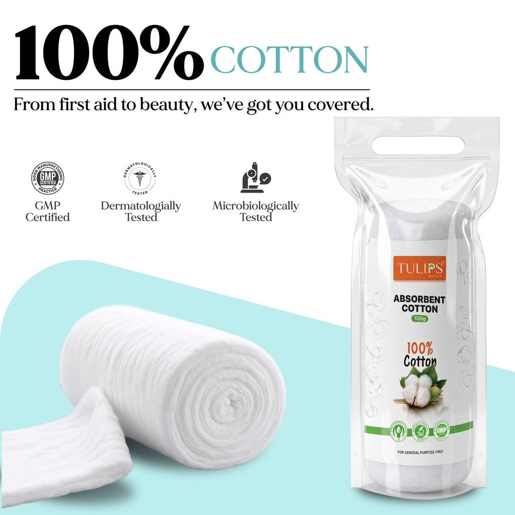 Tulips Adult Care Kit – Diaper, Cotton Roll, Wet Wipes & Tissue Combo