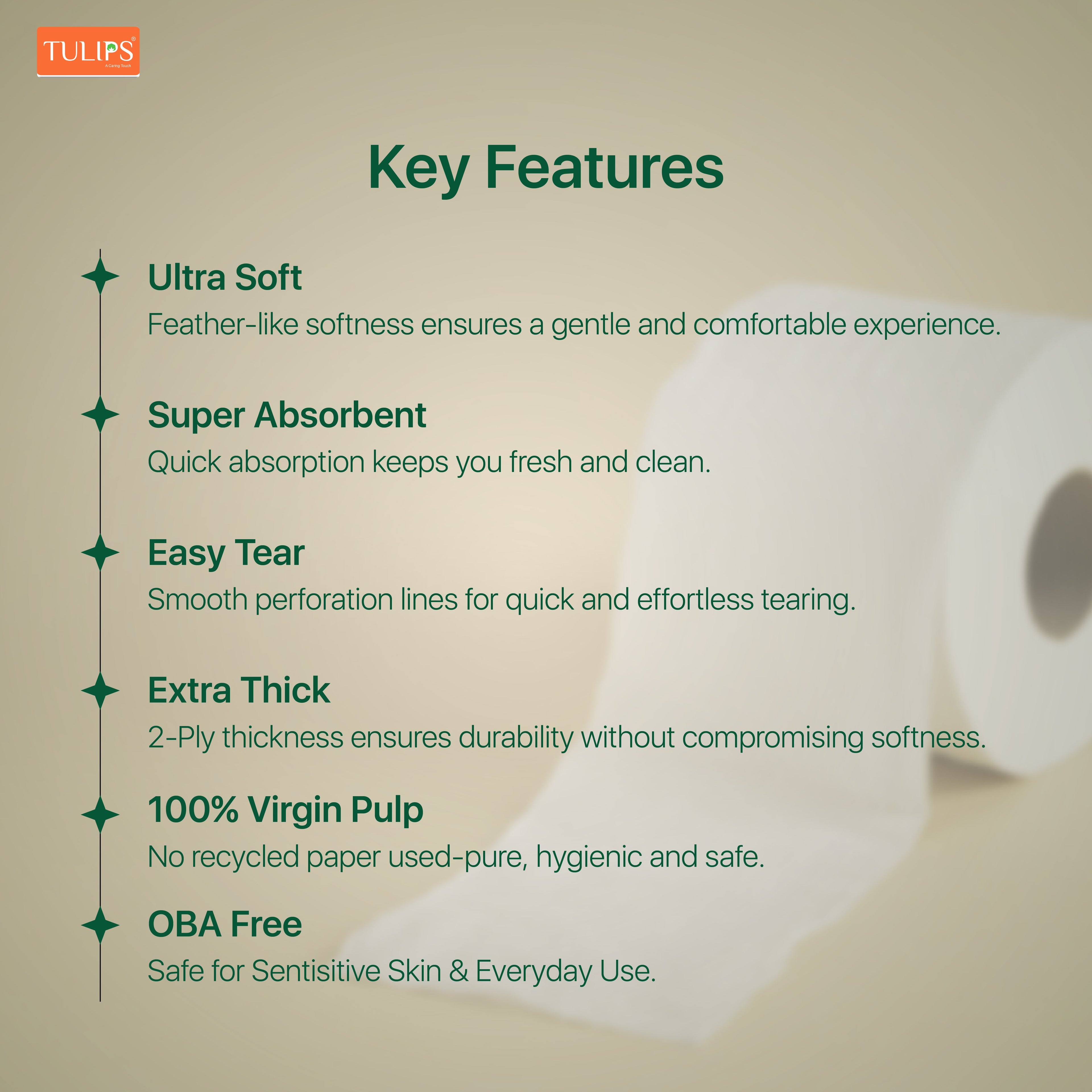 Toilet Rolls (200 Pulls I 2 ply | 6 Rolls )