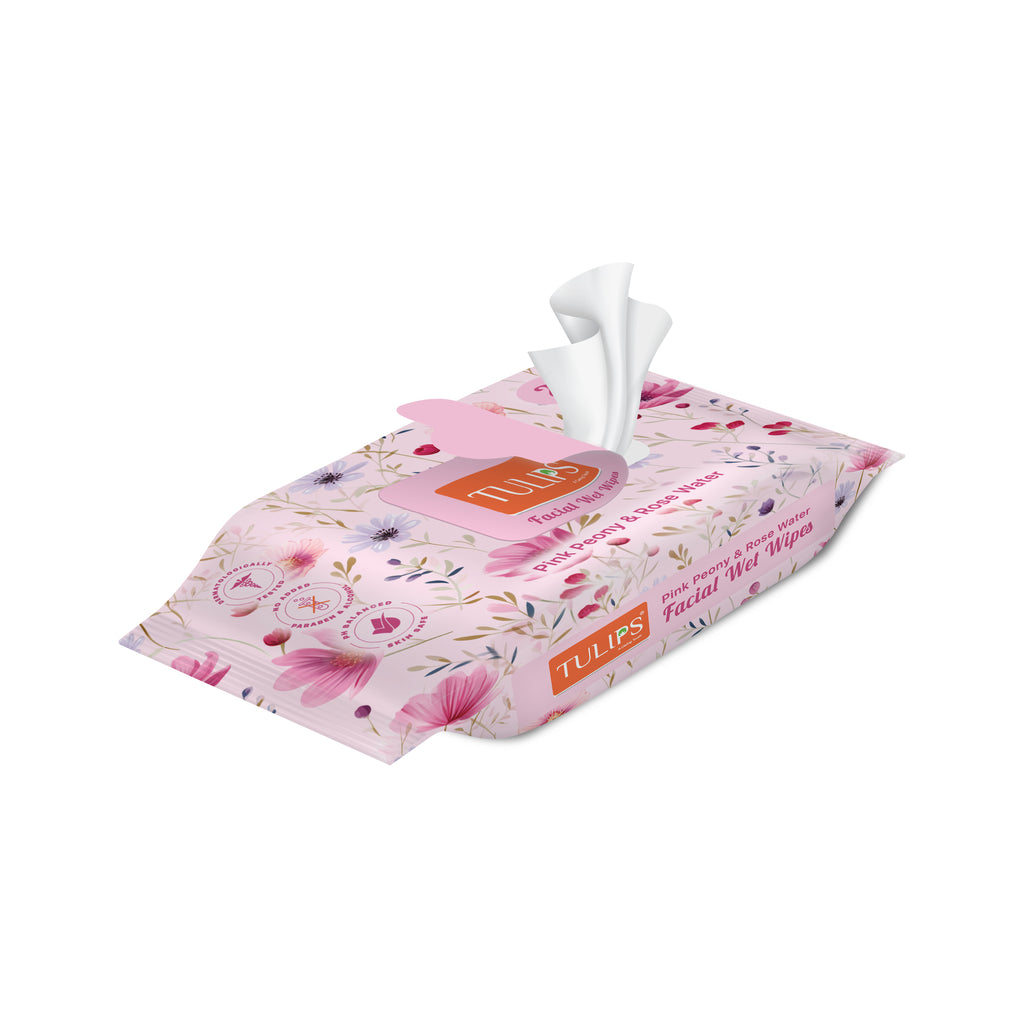 Pink Peony & Rose Water (25 Wipes)