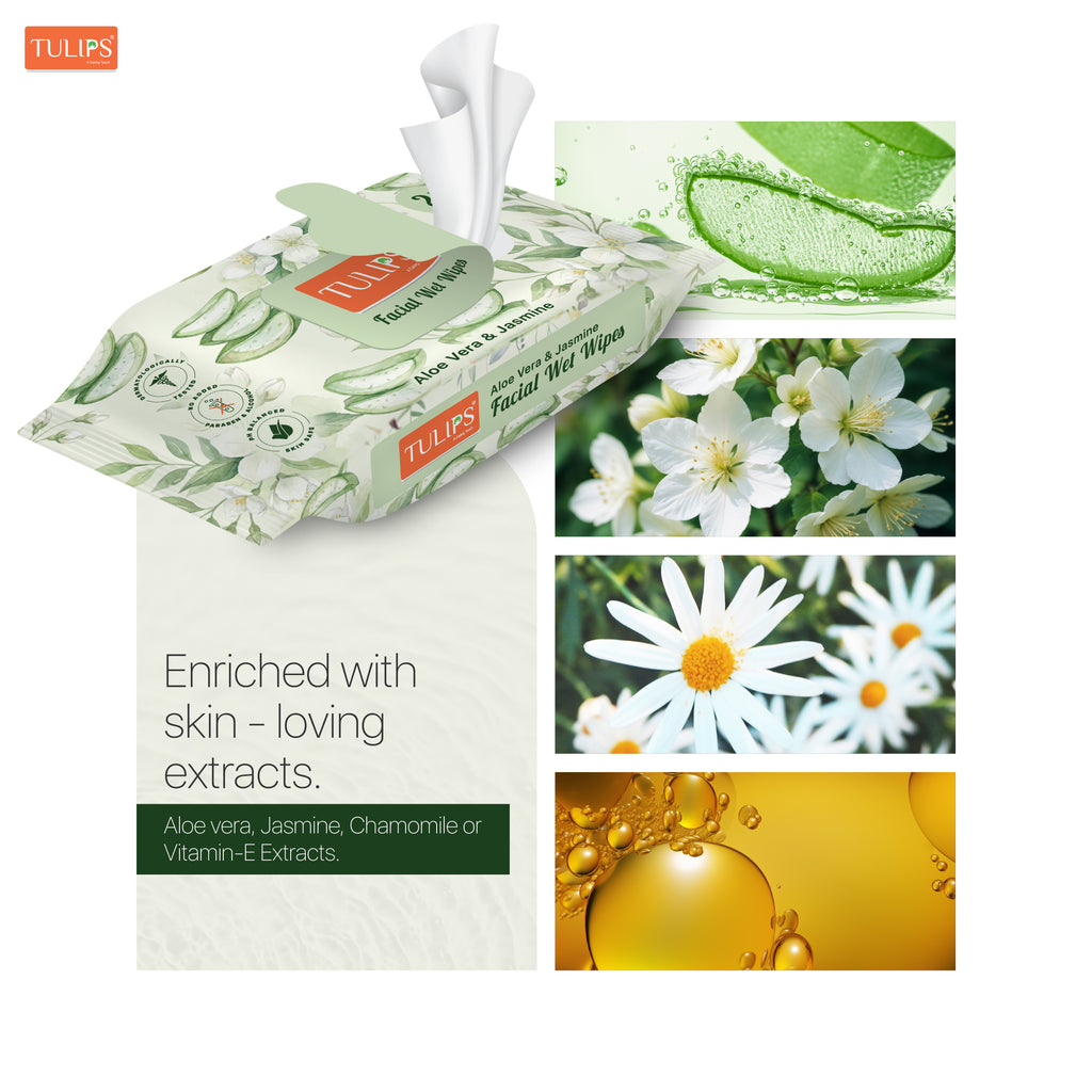 Aloe Vera & Jasmine (25 Wipes)