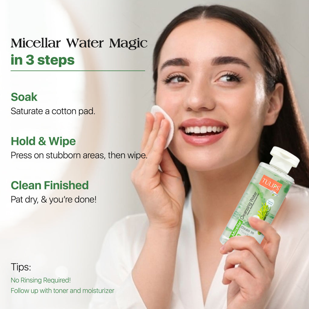 Premium Micellar Cleansing Water Makeup Remover (150ml)