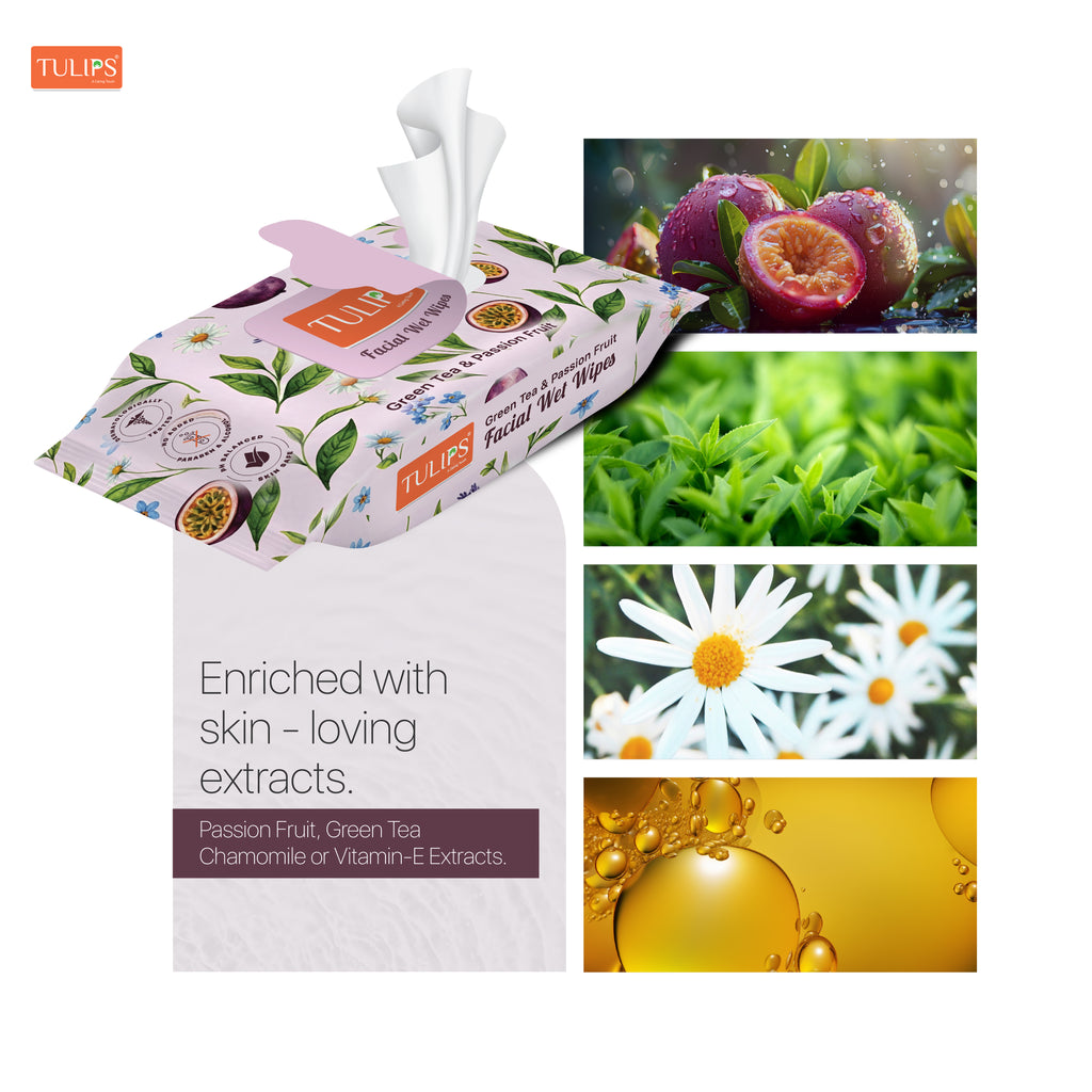 Green Tea & Passion Fruit (25 Wipes)