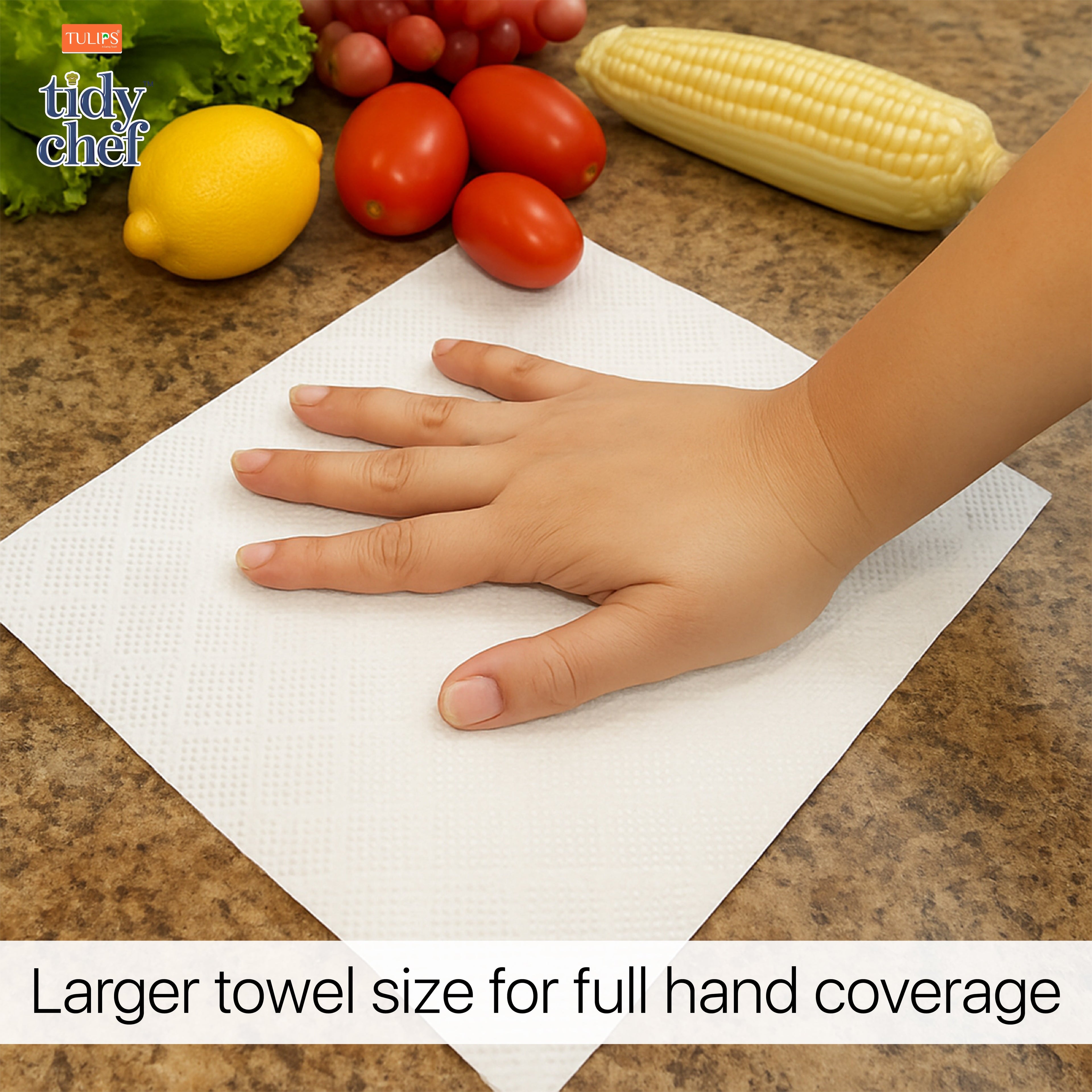 Tidy Chef Paper Kitchen Towels/Roll (80 Pulls, 2 ply)