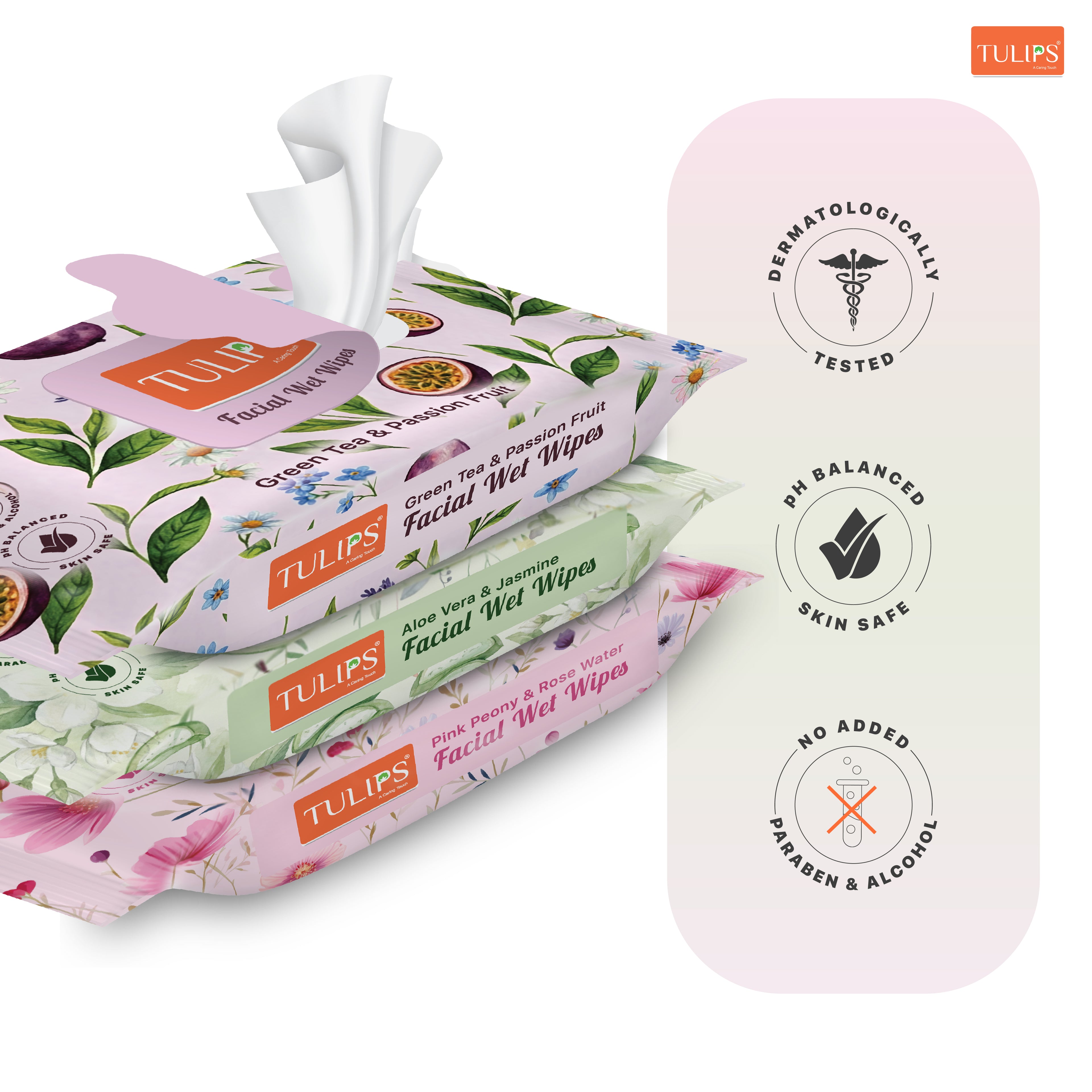 Aloe Vera & Jasmine (25 Wipes)