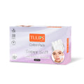 Tulips Rectangle Facial Cotton Pads - 150 Pads Box - 100% Pure Soft Cotton, Lint-Free