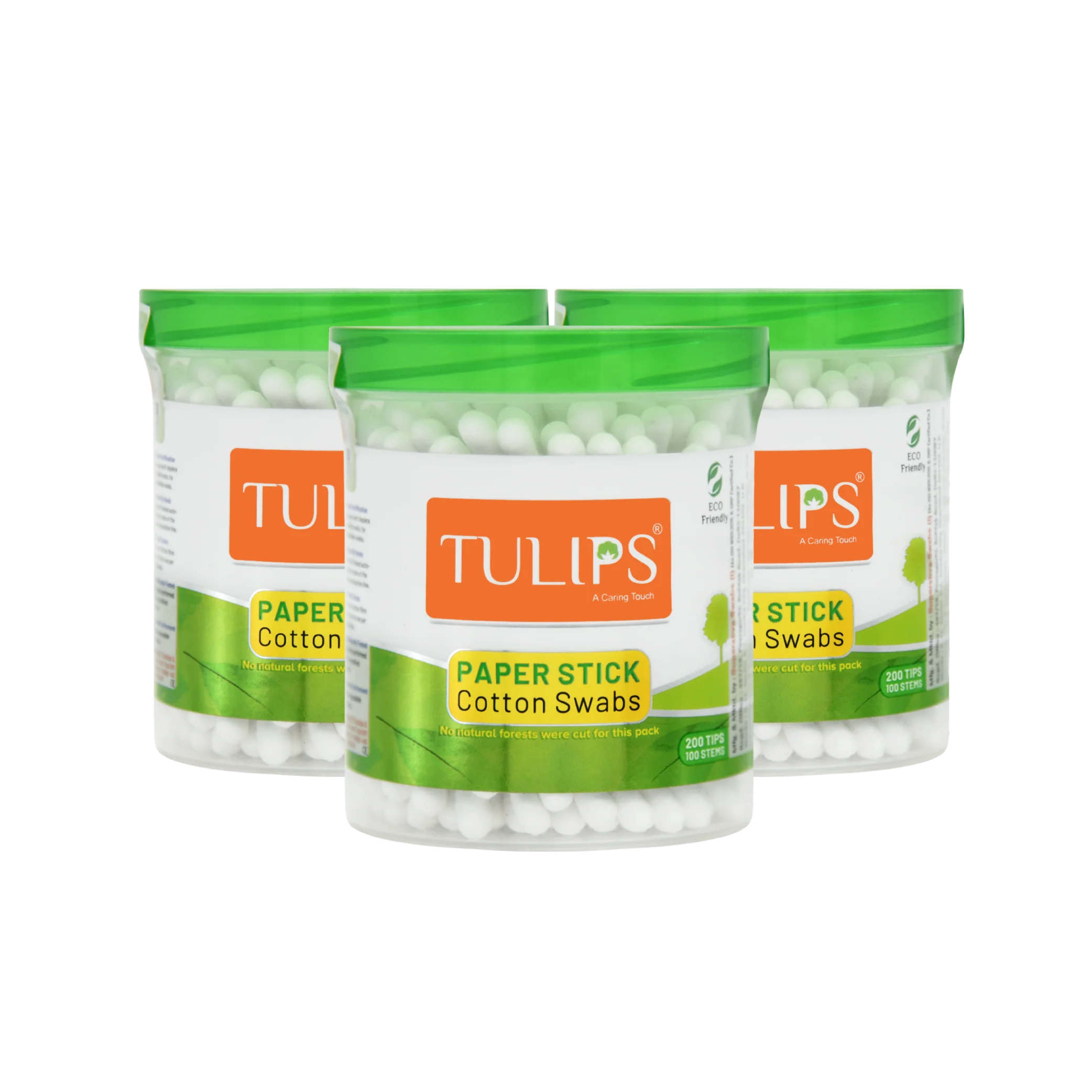 Eco Friendly Cotton Buds/ Swabs (100 Sticks in a Jar)