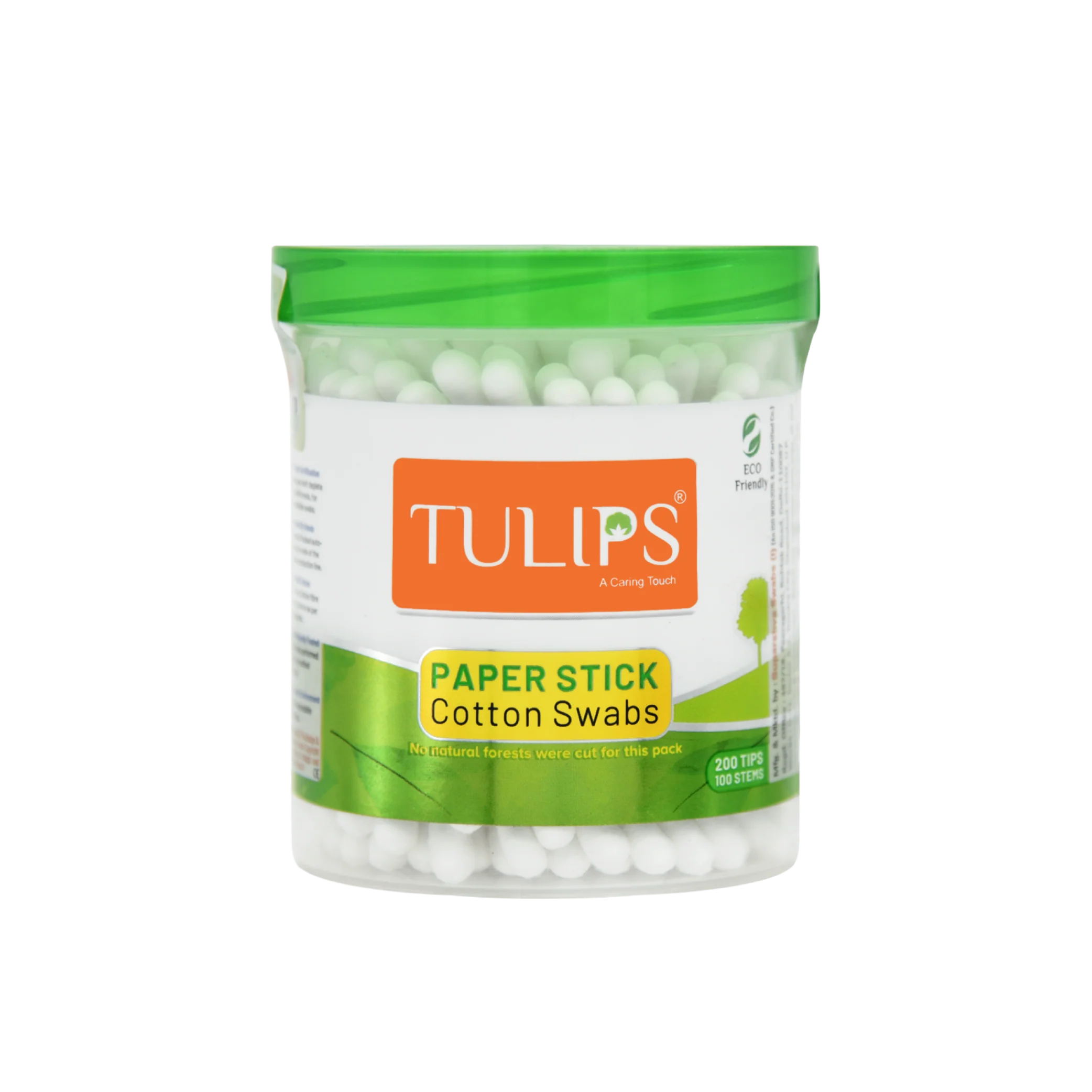 Eco Friendly Cotton Buds/ Swabs (100 Sticks in a Jar)