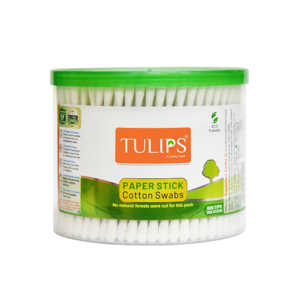 Eco Friendly Cotton Buds/ Swabs (300 Sticks in a Jar)