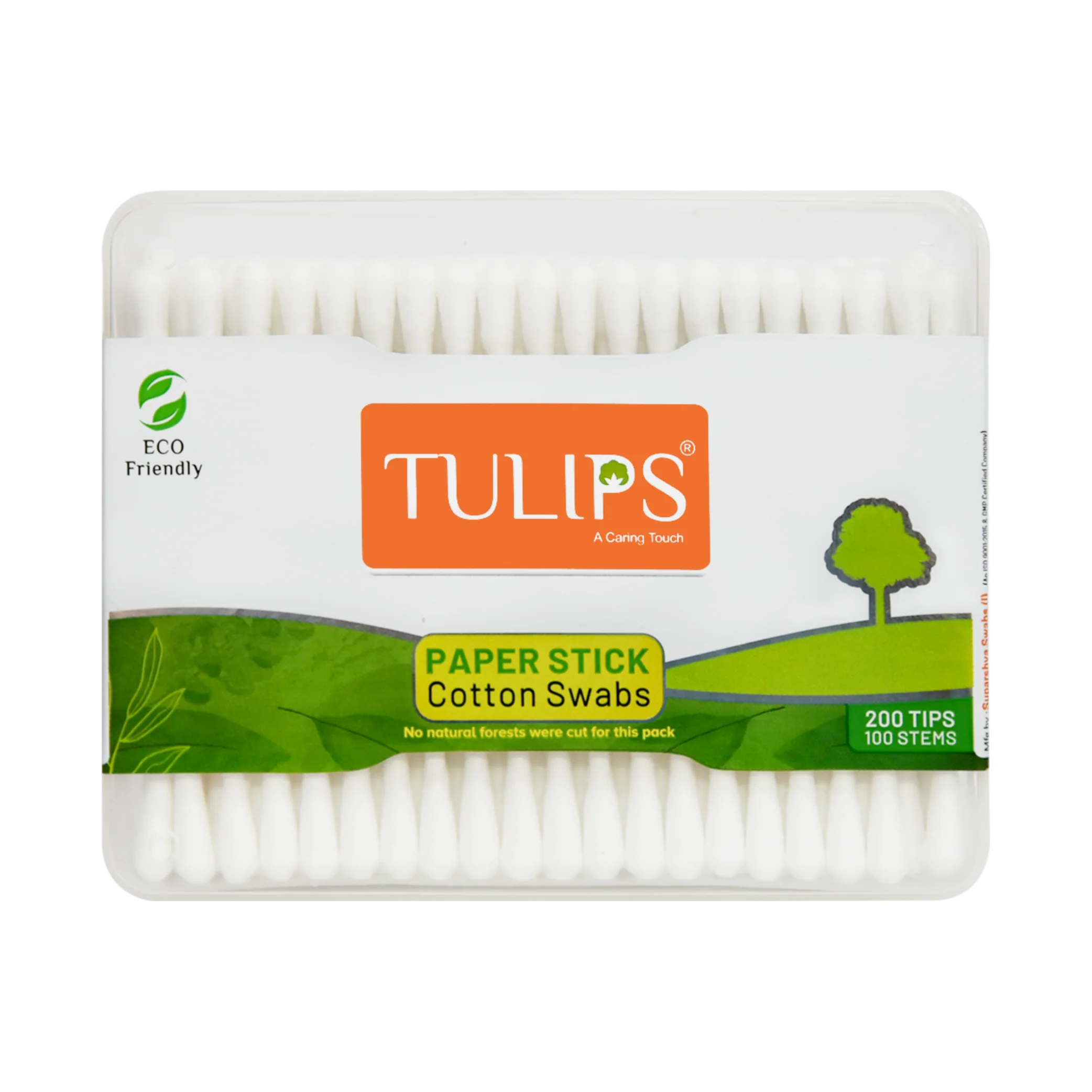 Eco Friendly Cotton Buds/ Swabs (100 Sticks in a Box)