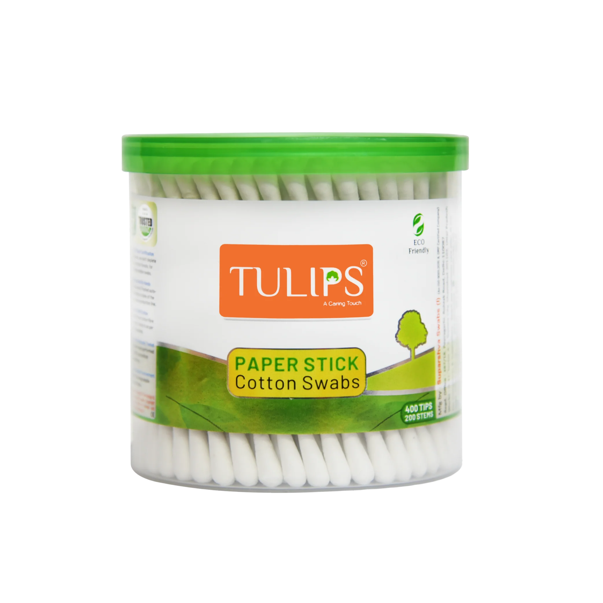 Eco Friendly Cotton Buds/ Swabs (200 Sticks in a Jar)