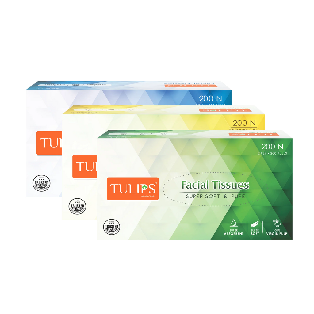 Facial Tissue Paper (2 Ply, 200 Pulls) (Color Variant)
