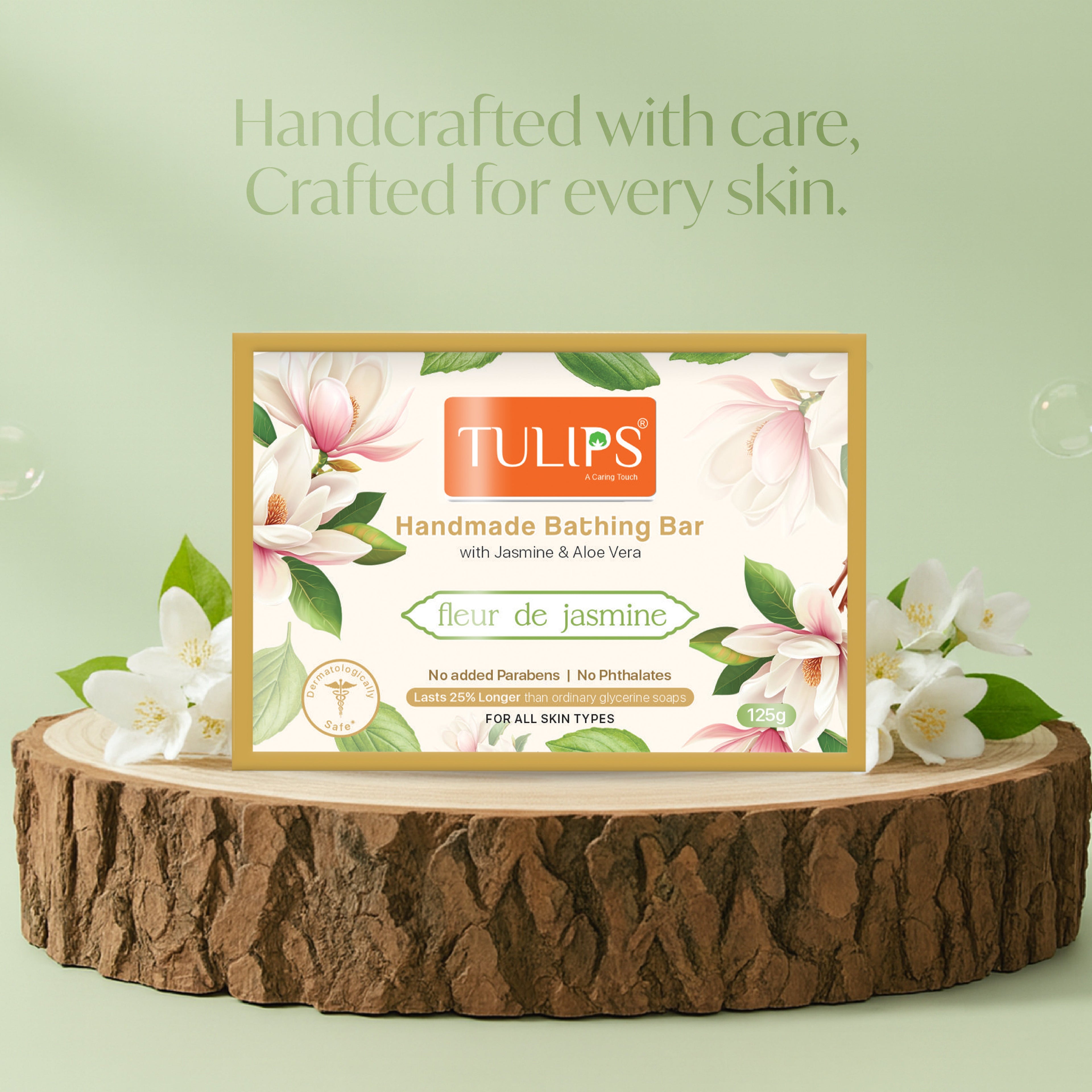 Handmade Bathing Bar - fleur de jasmine (125 G)