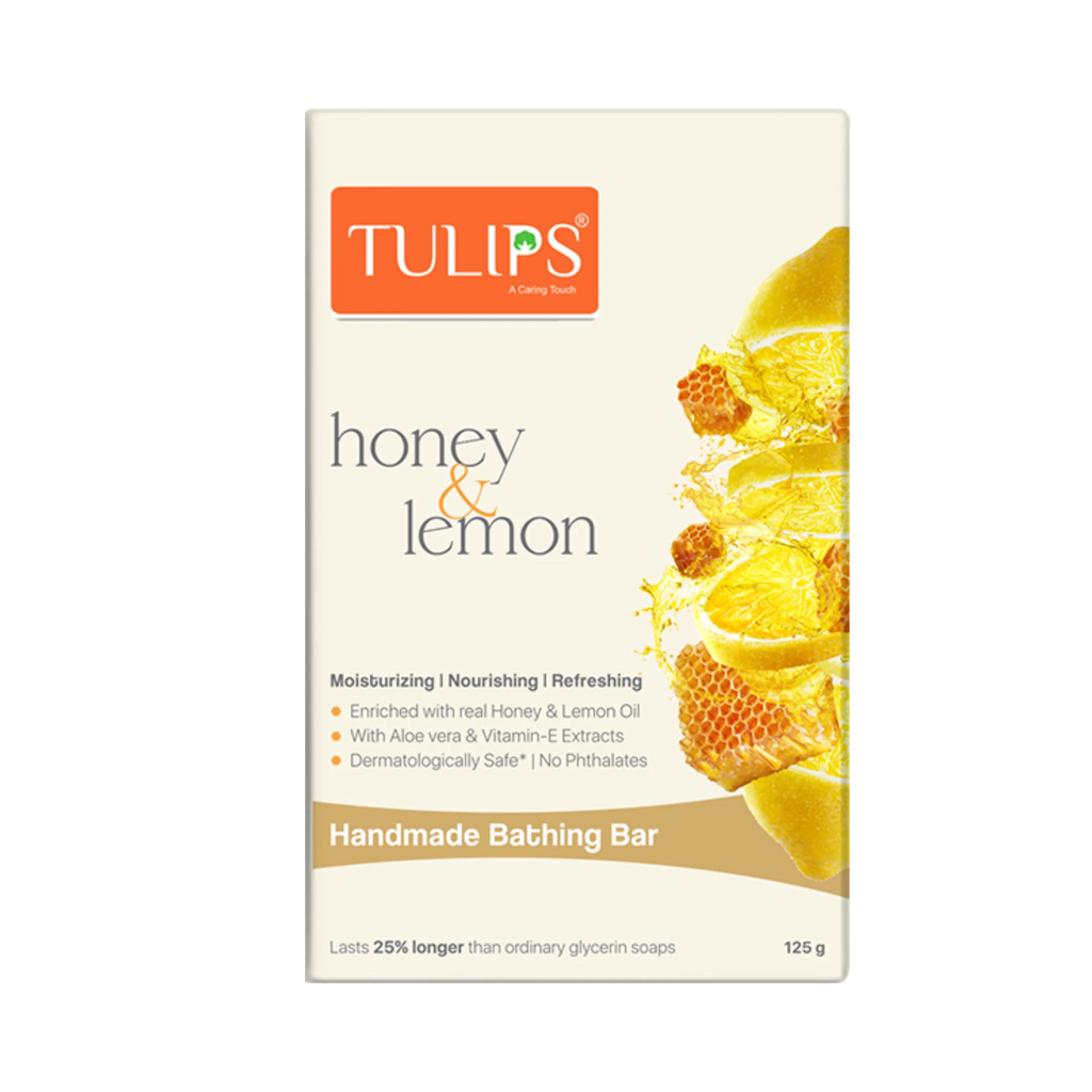 Handmade Bathing Bar – Lemon Honey (125g)