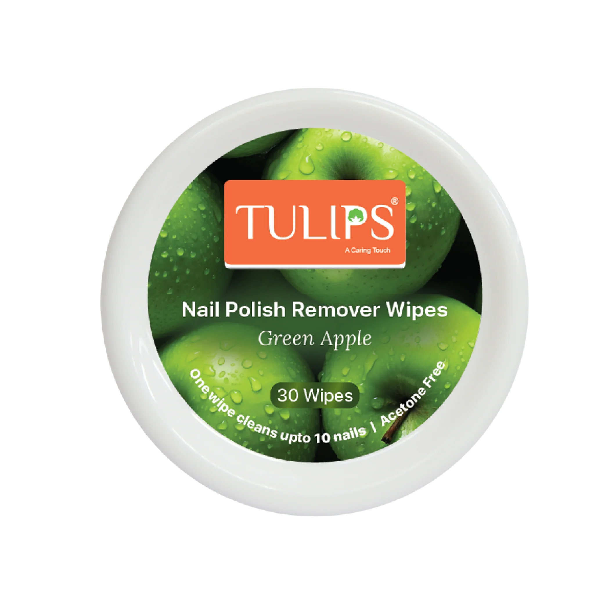 Nail Polish Remover 30 Wipes – Green Apple