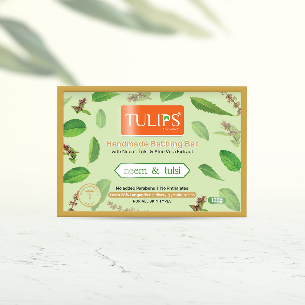 Handmade Bathing Bar - Neem & Tulsi (125 G)