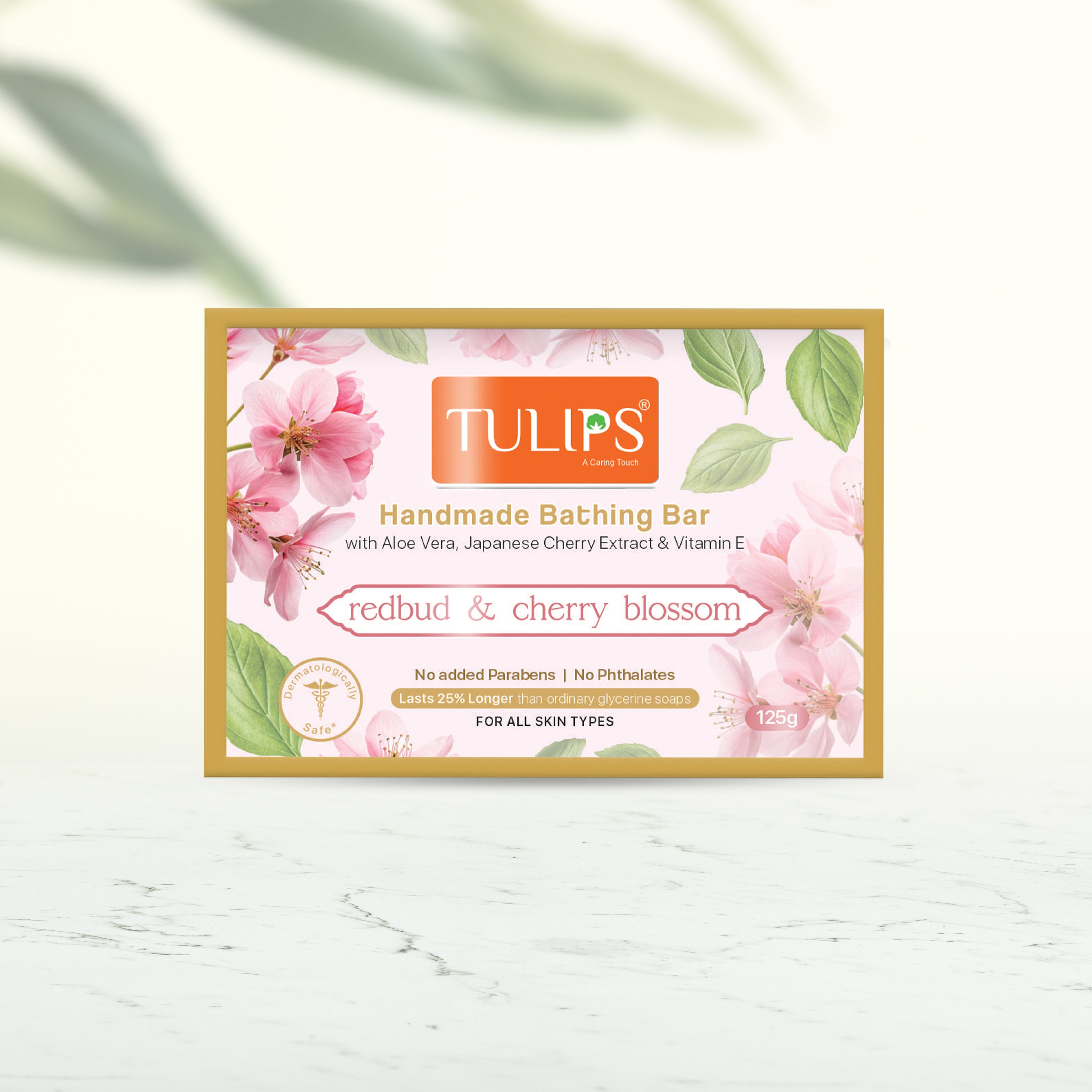 Handmade Bathing Bar - redbud & cherry blossom (125 G)