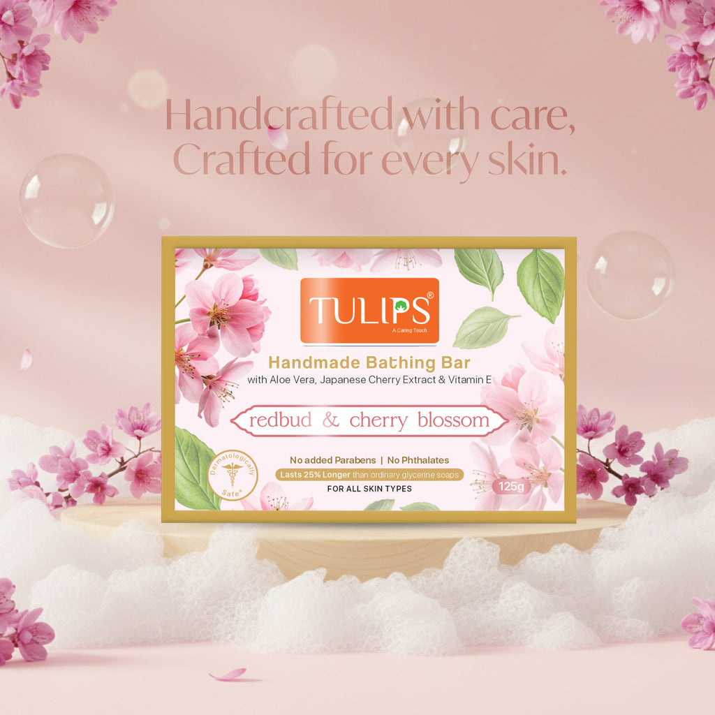 Handmade Bathing Bar - redbud & cherry blossom (125 G)