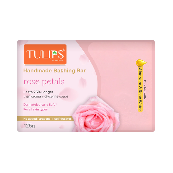 Handmade Bathing Bar - Rose Petal (125g)