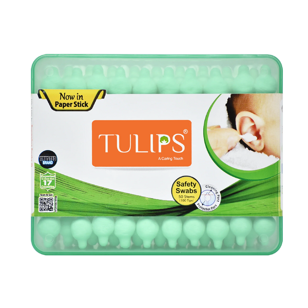 Eco Friendly Cotton Ear Buds- Cotton Swabs (50 Sticks in a Box)