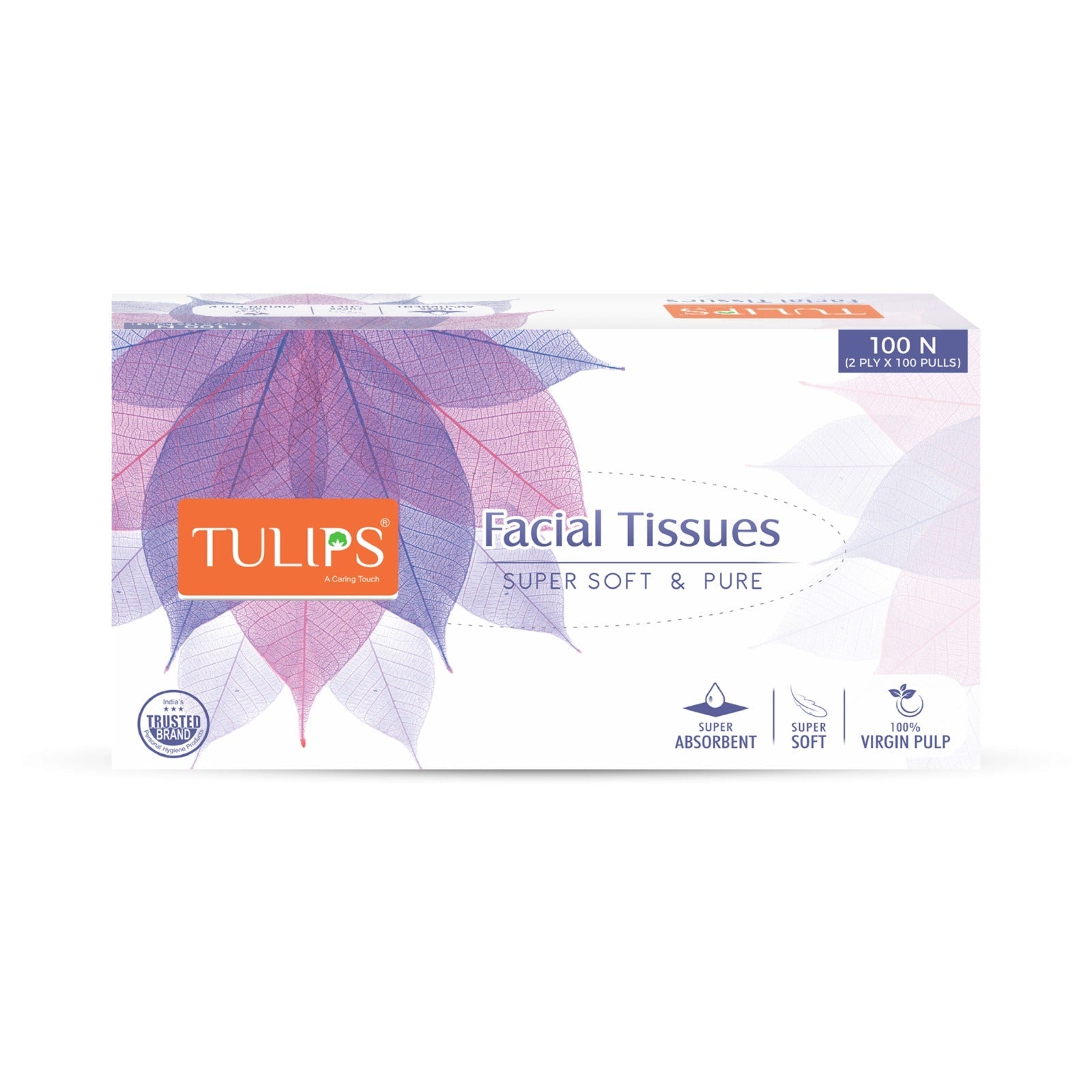 Facial Tissue Paper (2 Ply, 100 Pulls) (Color Variant)