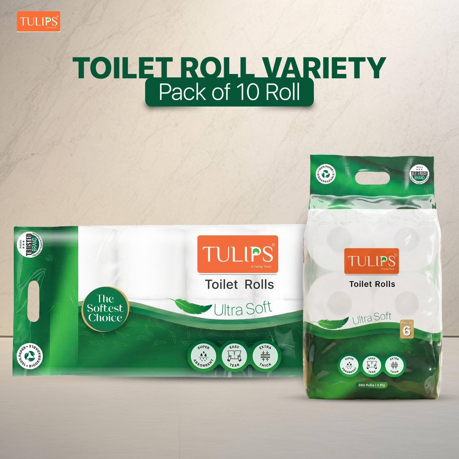 Toilet Roll (200 Pulls I 2 Ply | 10 Rolls)