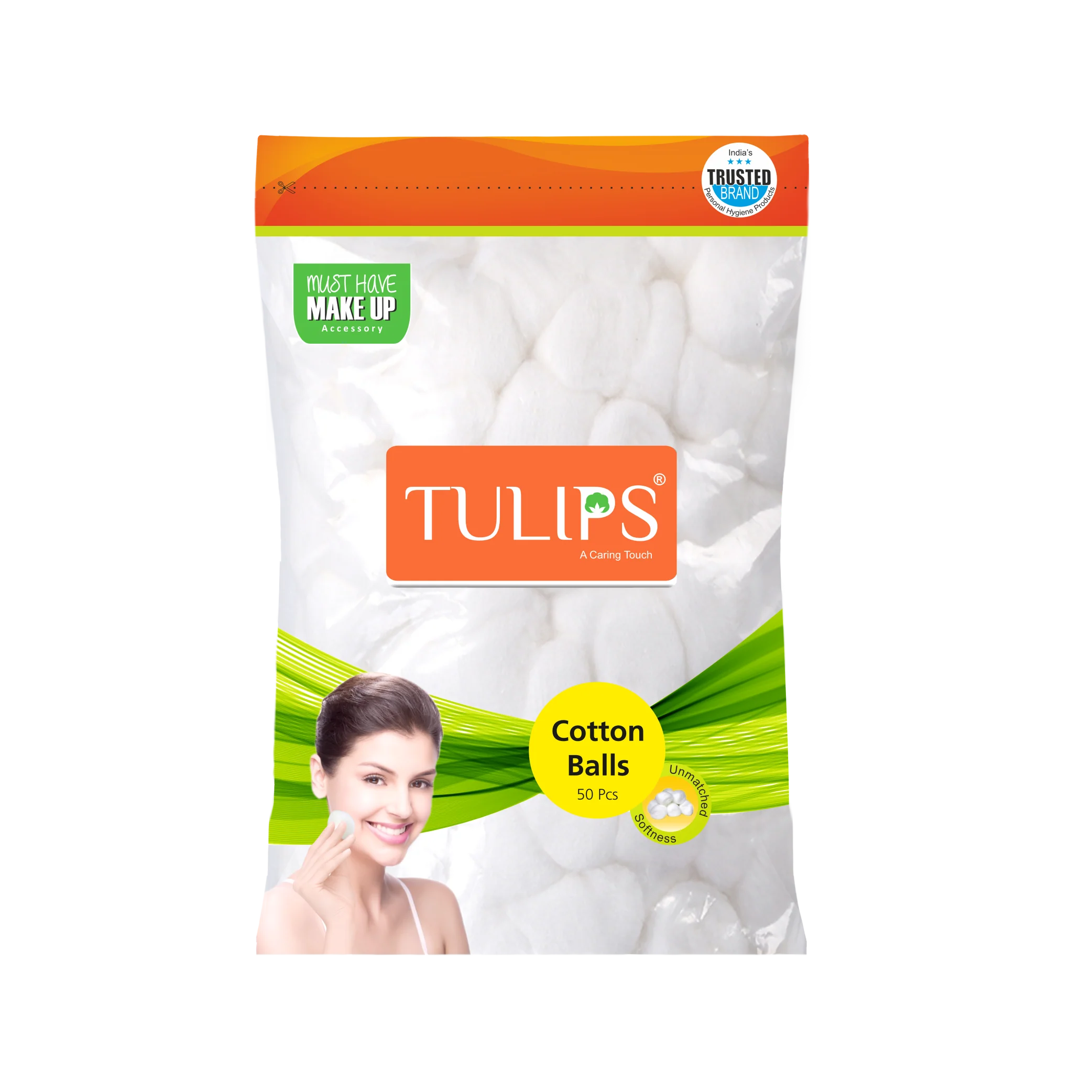 White Cotton Balls (50 pcs in a Ziplock Bag)