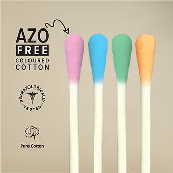 Coloured Eco Friendly Cotton Ear Buds/ Swabs (100 Sticks in a Jar)