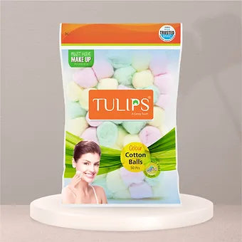 Colour Cotton Balls (50 pcs in a Ziplock Bag)