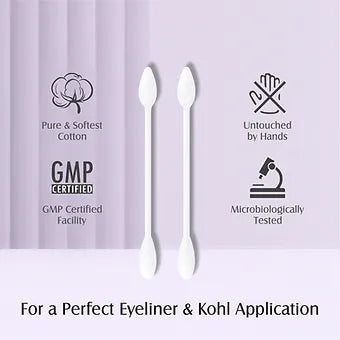 Cosmetic Eco Friendly Cotton Ear Buds/ Swabs (80 Sticks in a Jar)