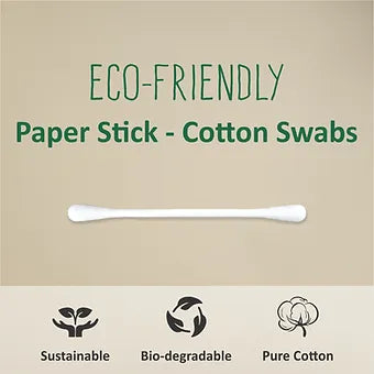 Eco Friendly Cotton Buds/ Swabs (200 Sticks in a Jar)