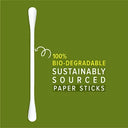 Premium Eco Friendly Cotton Ear Buds/ Swabs (80 Sticks in a Ziplock Bag)