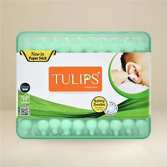 Eco Friendly Cotton Ear Buds- Cotton Swabs (50 Sticks in a Box)