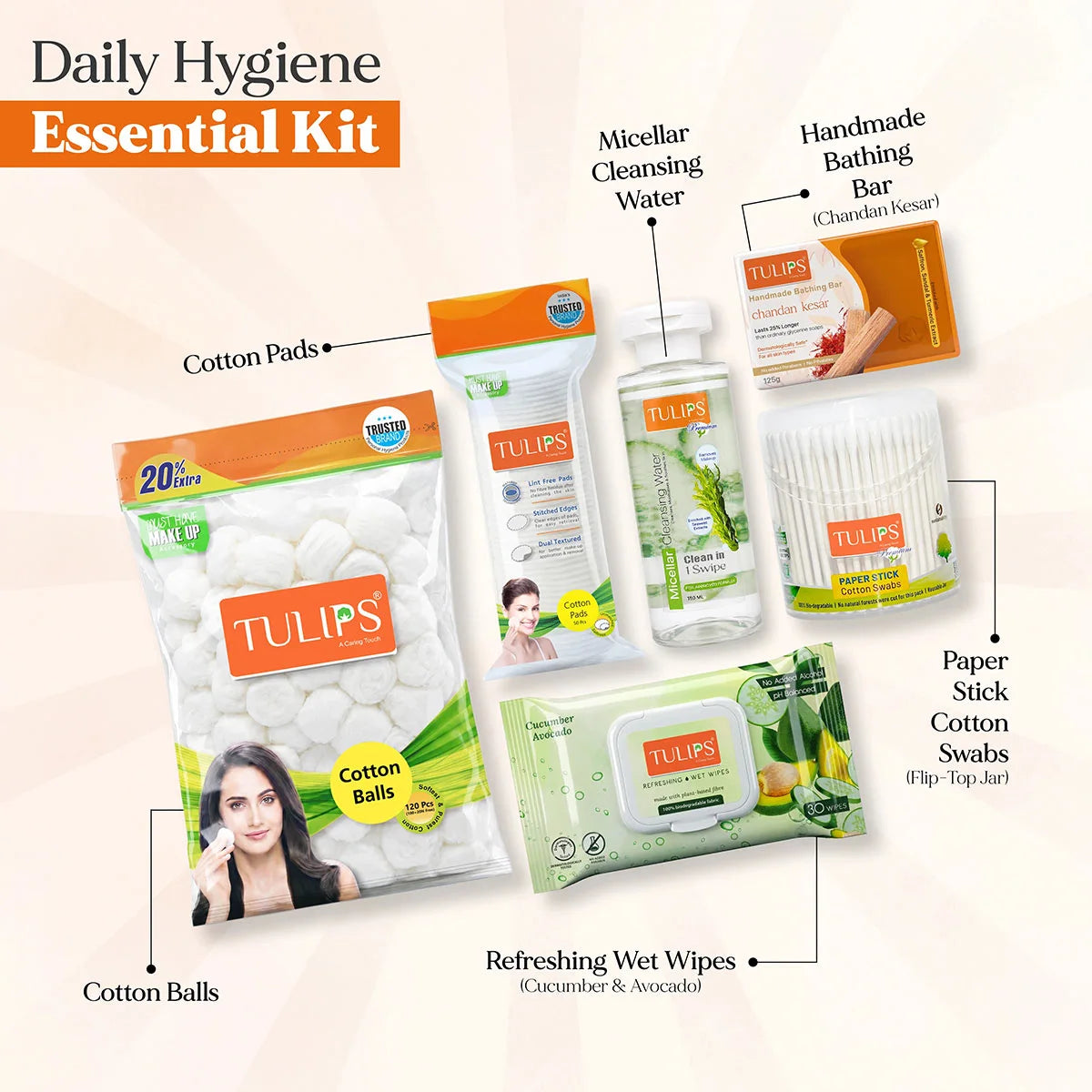 Daily Hygiene Essentials Kit - 6-in-1 Combo